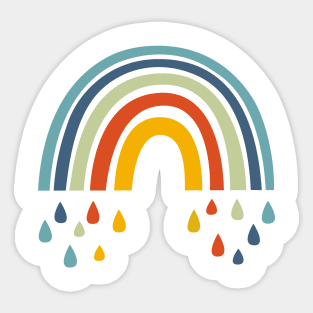 Rainbow and drop Sticker